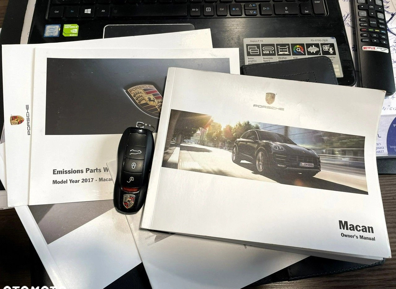 Porsche Macan cena 119900 przebieg: 76626, rok produkcji 2016 z Ciechanowiec małe 781